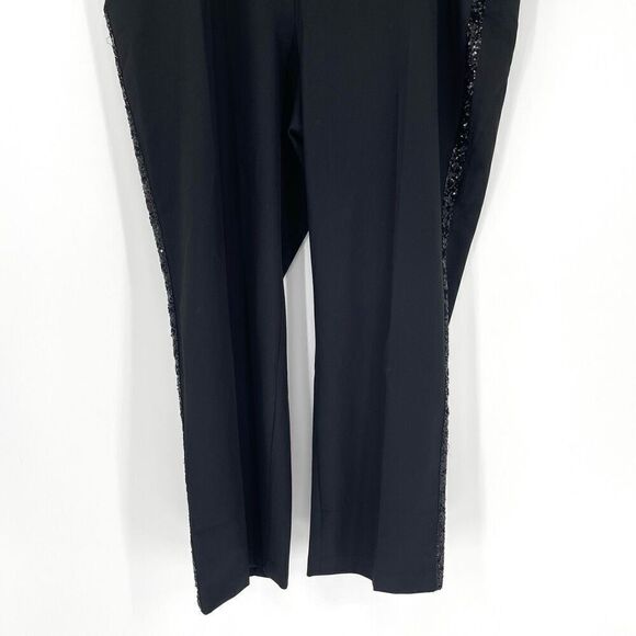 Lane Bryant Signature Fit Sequin Side Tape The Perfect Drape Straight Pant 24 - Picture 5 of 9